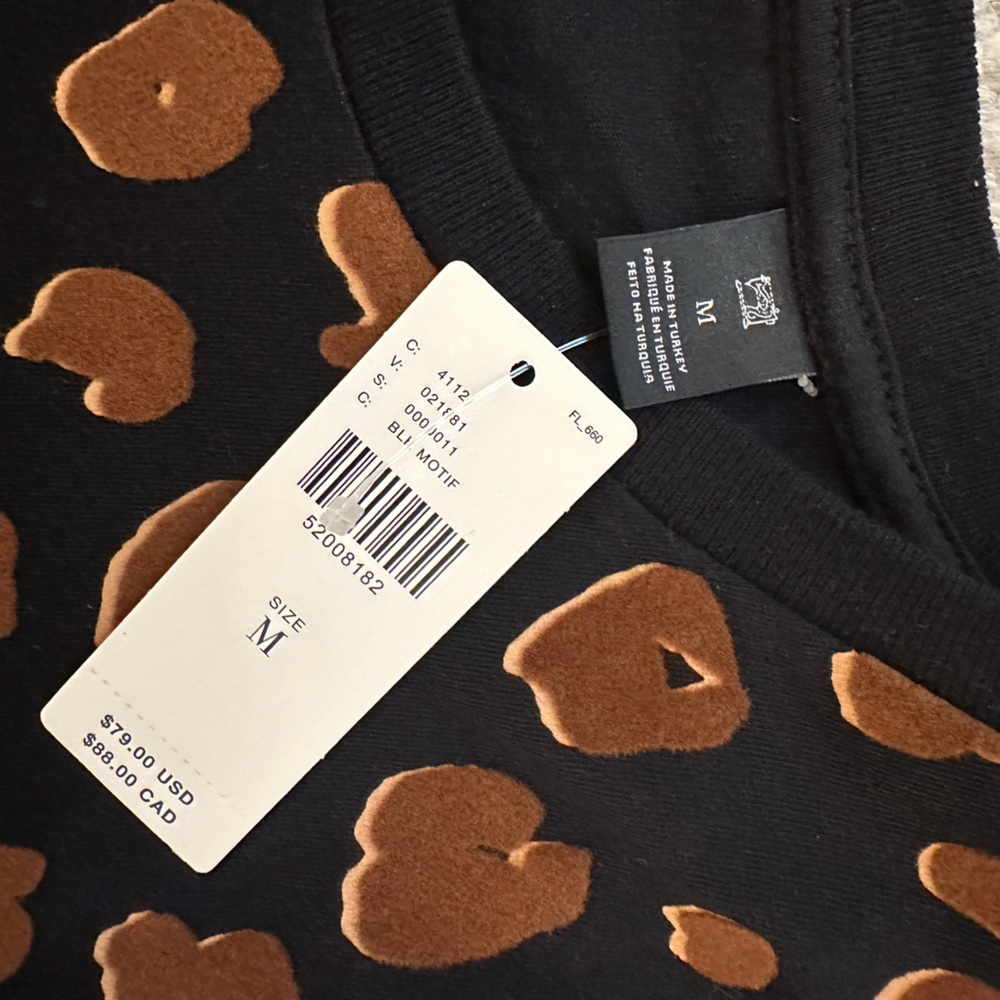 Scotch & Soda — NWT Size M — Women’s Cheetah 3D T-Shirt - Picture 5 of 6